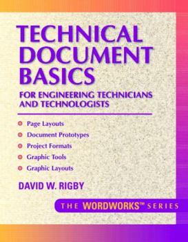 Paperback Technical Document Basics for Engineering Technicians and Technologists Book