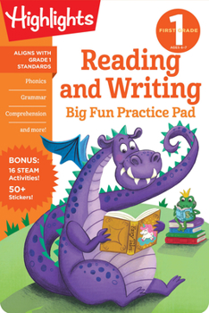 Paperback First Grade Reading and Writing Big Fun Practice Pad Book