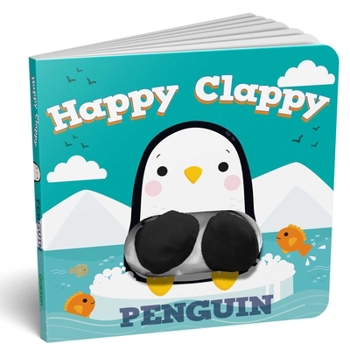 Hardcover Happy Clappy: Penguin: A Finger Puppet Board Book
