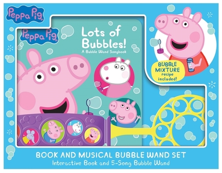 Misc. Peppa Pig: Lots of Bubbles! Book and Musical Bubble Wand Set [With Battery] Book