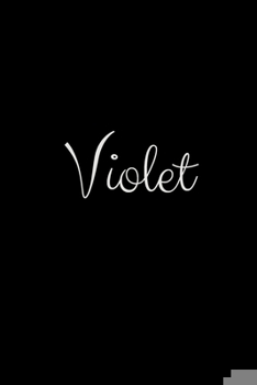 Paperback Violet: notebook with the name on the cover, elegant, discreet, official notebook for notes Book