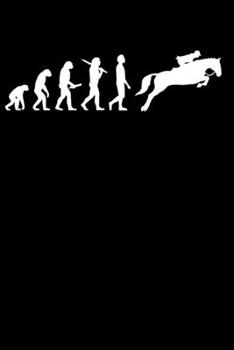Horse Rider Notebook: Horse Riding Evolution 6 x 9 Dotted Dot Grid Gift For Riders & Show Jumpers (108 Pages)
