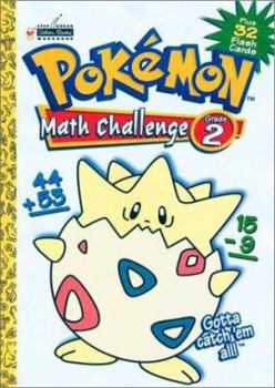 Paperback Pokemon Math Challenge Grade 2 Plus 32 Flash Cards Book