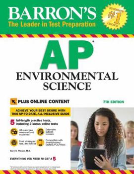 Paperback Barron's AP Environmental Science with Online Tests Book