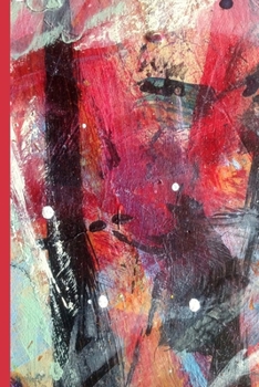 Paperback Notes: A Blank Dot Grid Notebook with Abstract Painting Cover Art Book