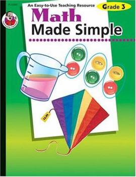 Paperback Math Made Simple, Grade 3 Book