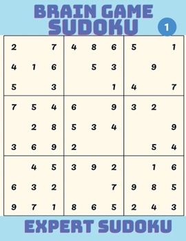Paperback Brain Game - Sudoku: Hard Sudoku Puzzle Book Volume 1 Book
