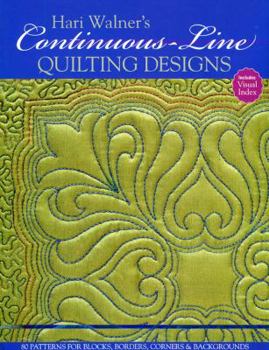 Paperback Hari Walner's Continuous-Line Quilting Designs-Print-On-Demand-Edition: 80 Patterns for Blocks, Borders, Corners, & Backgrounds Book