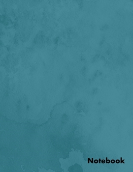 Paperback Notebook: Login Password Book - Large Print Internet Password Organizer & Logbook ( 8.5x11 ) - Blue Watercolor Cover - Discrete [Large Print] Book