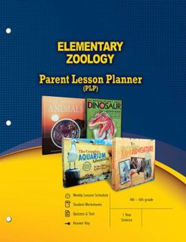 Paperback Elementary Zoology Parent Lesson Planner (PLP) Book