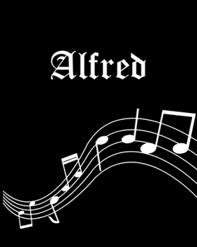 Alfred: Sheet Music Note Manuscript Notebook Paper | Personalized Custom First Name Cover | Musician Composer Instrument Composition Book | 12 Staves ... | Create, Compose & Write Creative Songs