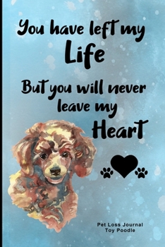 Paperback Pet Loss Journal Toy Poodle: Guided Prompt Keepsake Workbook Book