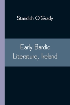 Paperback Early Bardic Literature, Ireland Book