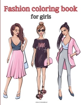 Paperback Fashion coloring book for girls Book