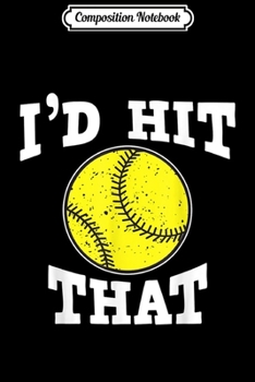 Composition Notebook: Funny Co-ed softball team s Softball Team Jerseys Journal/Notebook Blank Lined Ruled 6x9 100 Pages