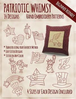 Paperback Patriotic Whimsy Hand Embroidery Patterns Book