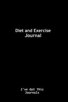 Paperback Diet and Exercise Journal: (Black Cover) Book