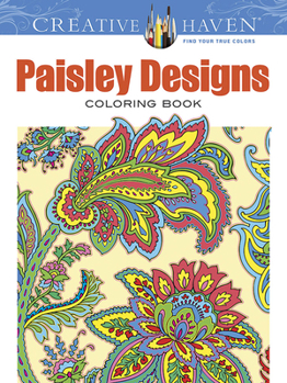 Paperback Creative Haven Paisley Designs Collection Coloring Book