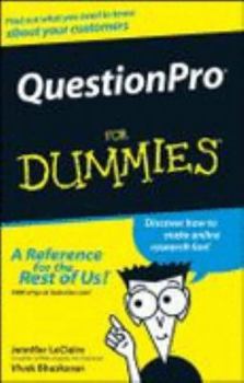 Paperback QuestionPro for Dummies Book