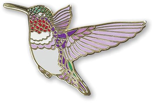 Misc. Enamel Pin Hummingbird Book