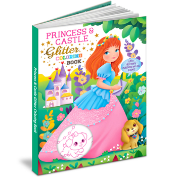 Paperback Princess & Castle Glitter coloring Book