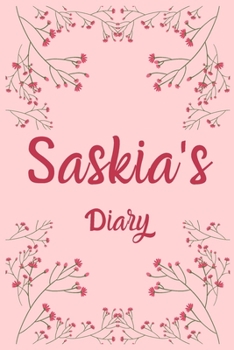 Paperback Saskia's Diary: Saskia Named Diary/ Journal/ Notebook/ Notepad Gift For Saskia's, Girls, Women, Teens And Kids - 100 Black Lined Pages Book