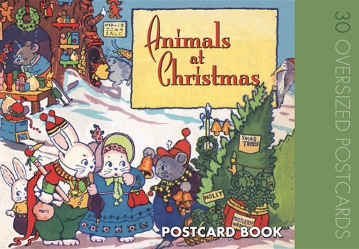 Cards Animals at Christmas Postcard Book