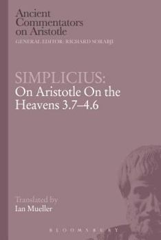 Paperback Simplicius: On Aristotle on the Heavens 3.7-4.6 Book