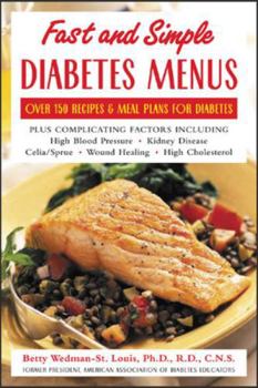 Paperback Fast and Simple Diabetes Menus Book