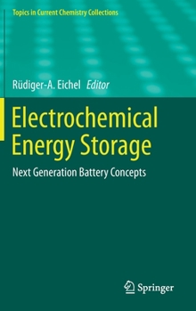 Hardcover Electrochemical Energy Storage: Next Generation Battery Concepts Book