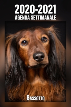 2020-2021 Agenda Settimanale Bassotto: 221 Pagine | Dimensioni DIN A5 | Pianificatore | 24 Mesi | Due Pagine Per Settimana | Calendario | Diario | Cane | In Italiano (Italian Edition)