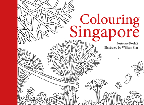 Paperback Colouring Singapore Postcards Book