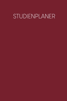 Studienplaner: Semesterplaner für Studenten und Schüler mit Stundenplan für 4 Semester - Motiv: Rot