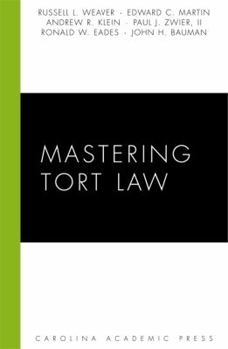 Hardcover Mastering Tort Law Book