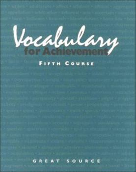 Paperback Vocabulary for Achievement: Course 5 Book
