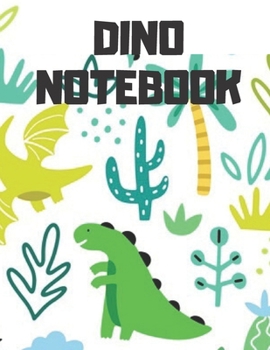 Paperback Dino Notebook: Dinosaur Lined Journal 110 Pages (8.5x11) Book