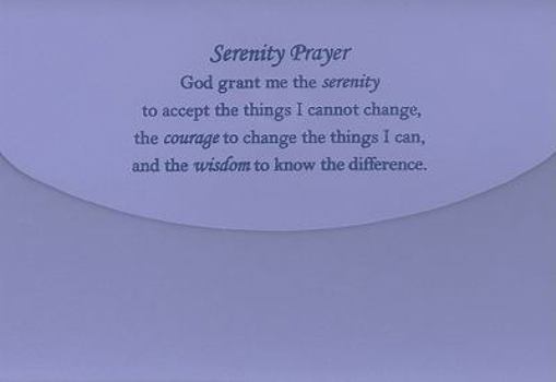 Paperback Serenity Prayer Lilac Fashion Flap Journal Book