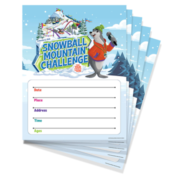 VBS 2026 Snowball Mountain Challenge Small Promotional Posters (Pkg Of 5) : Find Your Strength in God