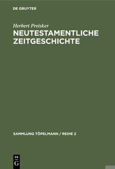 Hardcover Neutestamentliche Zeitgeschichte [German] Book