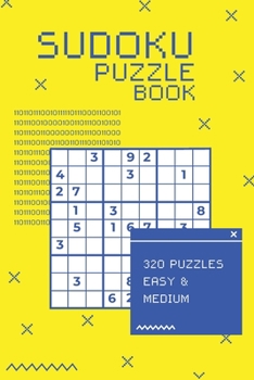 Paperback Sudoku Puzzle Book - 320 Puzzles Easy & Medium: Sudoku Puzzle Books for Adults (Retro 90's Computer Nerd Style) Book