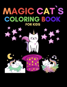 Paperback Magic Cat`s coloring book for kids Book