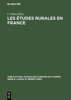 Hardcover Les études rurales en France [French] Book