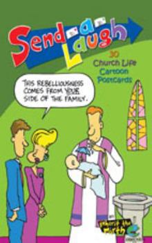 Spiral-bound 30 Church Life Cartoon Postcards Book