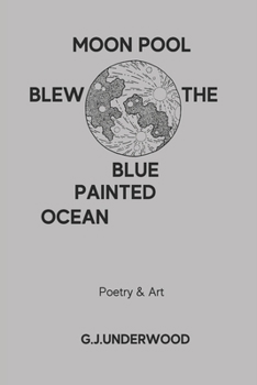 Paperback Moon pool blew the Blue painted ocean Book