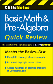 Paperback Cliffsnotes Basic Math & Pre-Algebra Quick Review, 2nd Edition Book