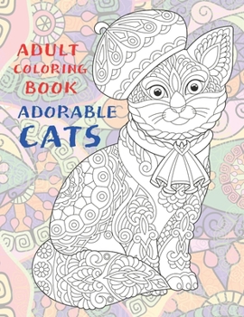 Paperback Adorable Cats - Adult Coloring Book