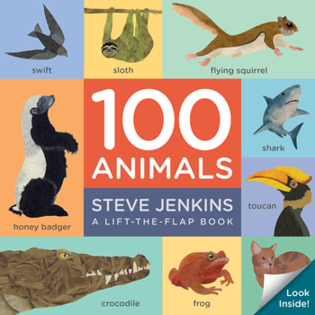 Board book 100 Animals Board Book: Lift-The-Flap Book