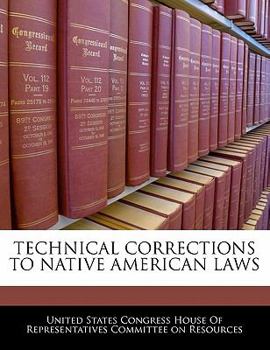 Technical Corrections To Native American Laws