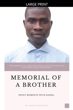Paperback Memorial Of A Brother [Large Print] Book