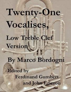Paperback Twenty-One Vocalises, Low Treble Clef Version Book